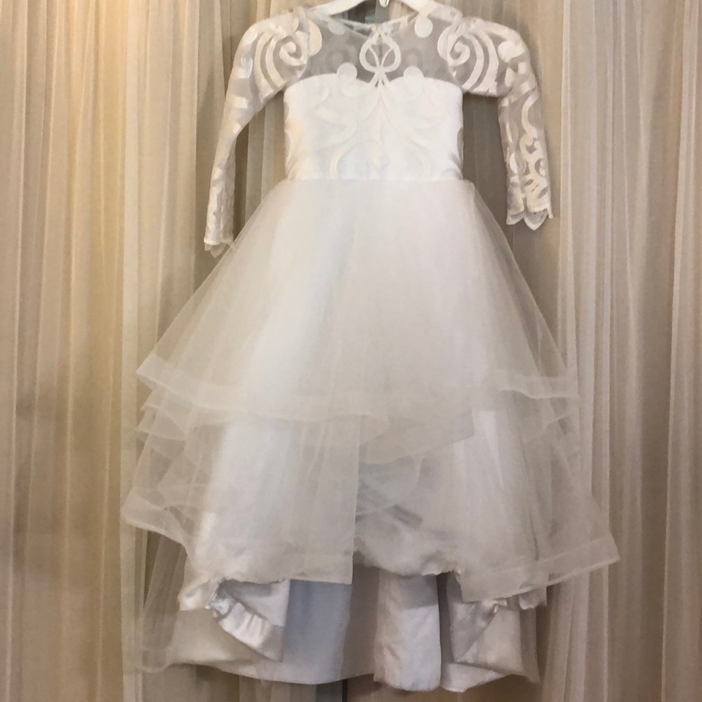 BessDress Lace Bodice Flower Girl Dress